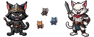 five cool cat warriors form a clan