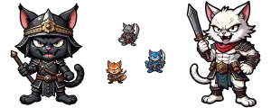 cinco gatos guerreiros legais formam um clã