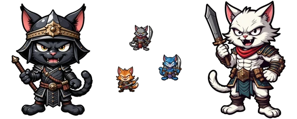 five cool cat warriors form a clan