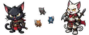 guerreros gatos geniales y sus ecos de batalla