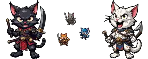 samurai e guerreiros gato viking fixes