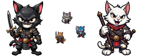 cool cat warriors two champions one trio