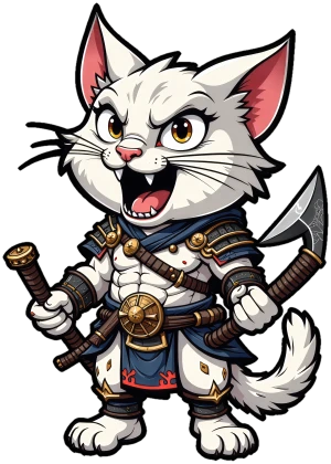 der weiße katzenkrieger von klinge und knüppel