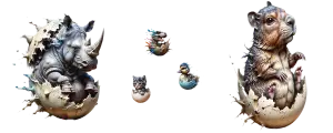 an isolated hatch of incompatible animals