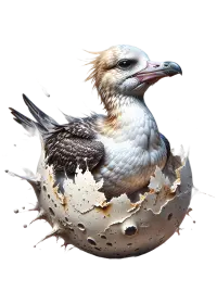 corrosa polvere di stelle schiude un solenne albatro