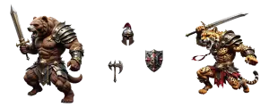 an armored truce for angry animal gladiators