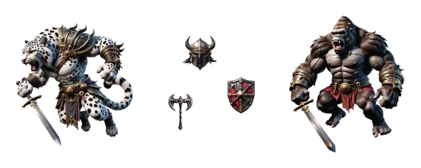 a phantom arsenal awaits angry animal gladiators